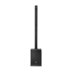 JBL Professional PRX ONE powered column PA system with built-in mixer and DSP, featuring sleek design and multiple speaker components.