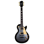 Jet JL-500 Electric Guitar in Silverburst with dual humbucker pickups, featuring a sleek body and modern design by Jet Guitars.