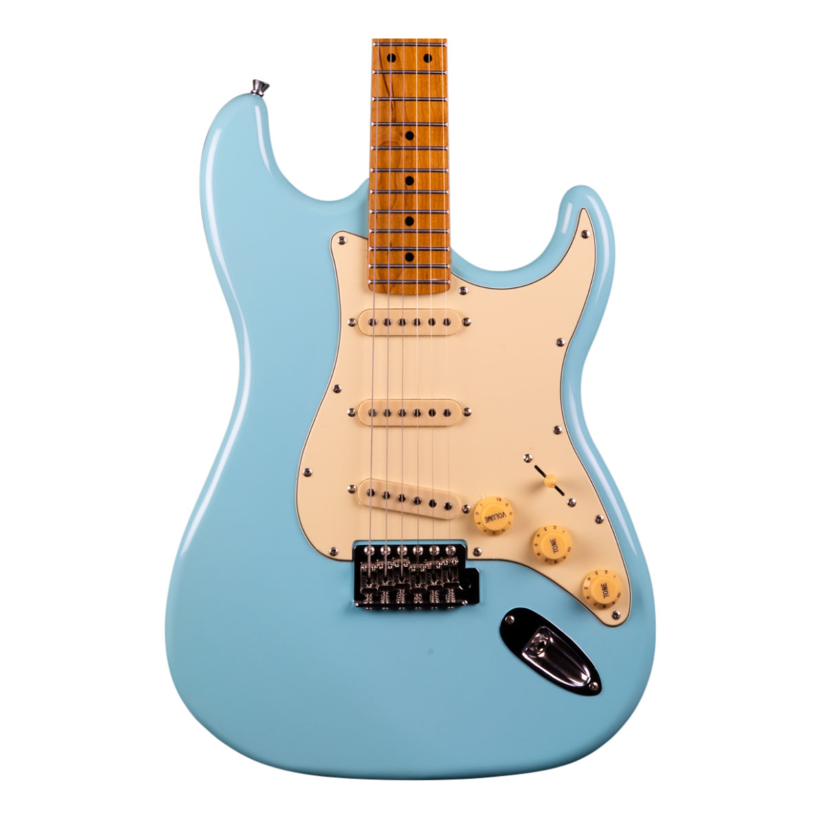 Jet JS-300 Electric Guitar with Roasted Maple Neck in Blue