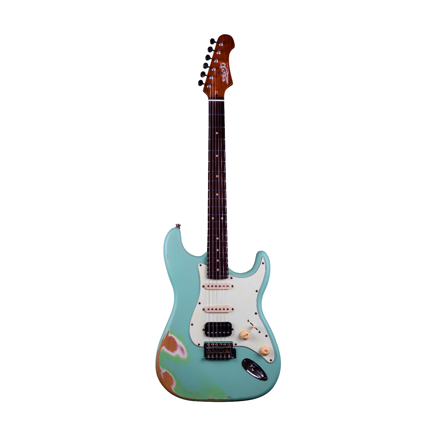 Jet JS-400 Electric Guitar Sea-Foam Green Relic HSS