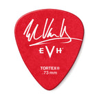 Jim Dunlop Eddie Van Halen Tortex guitar pick, 73mm size, featuring Frankenstein design with bold artwork and grip surface.