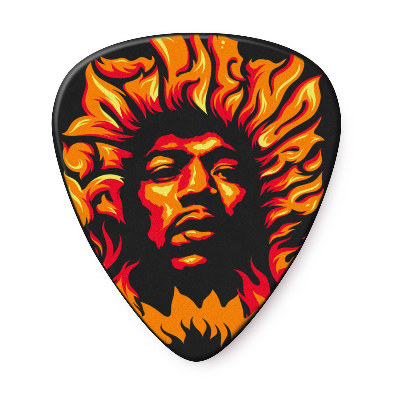 Jim Dunlop Hendrix ‚Äò69 Psych Voodoo Fire Series Player‚Äôs Pack Guitar Pick (6 in a pack)