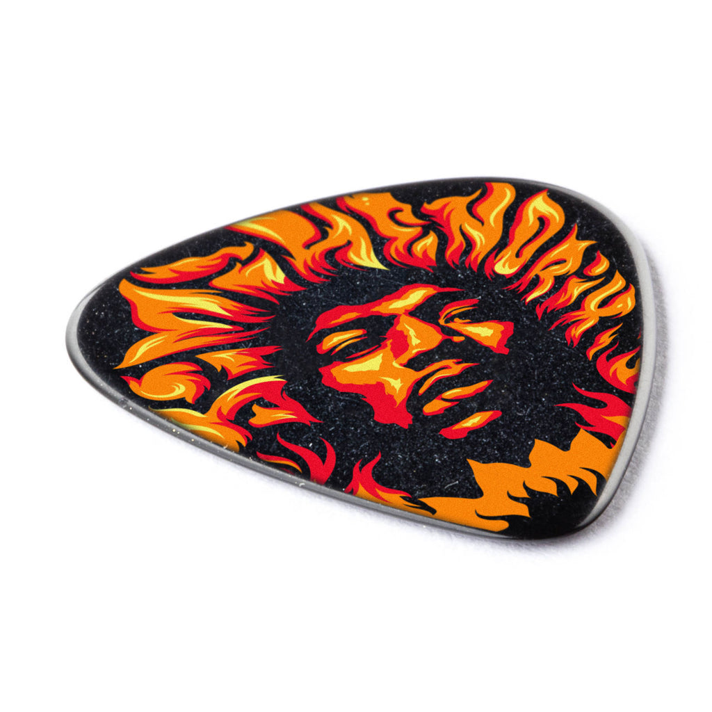 Jim Dunlop Hendrix ‚Äò69 Psych Voodoo Fire Series Player‚Äôs Pack Guitar Pick (6 in a pack)