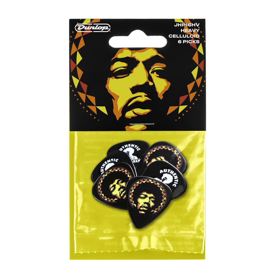 Jim Dunlop Hendrix ‚Äò69 Psych Aura Mandala Series Player‚Äôs Pack Guitar Pick (6 in a pack)