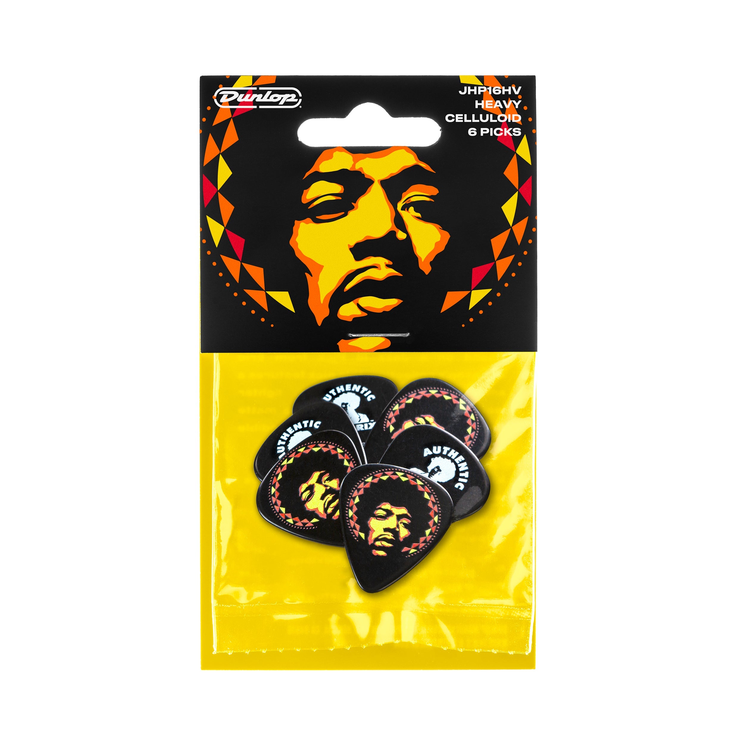 Jim Dunlop Hendrix ‚Äò69 Psych Aura Mandala Series Player‚Äôs Pack Guitar Pick (6 in a pack)