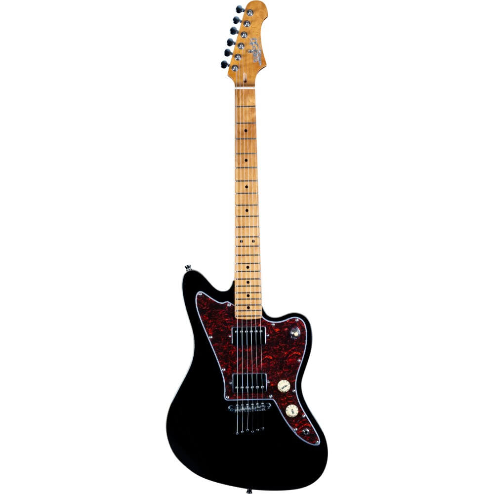 Jet JJ-350 HH Electric Guitar with Maple Fretboard - Black