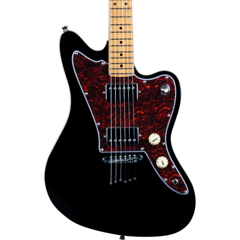 Jet JJ-350 HH Electric Guitar with Maple Fretboard - Black