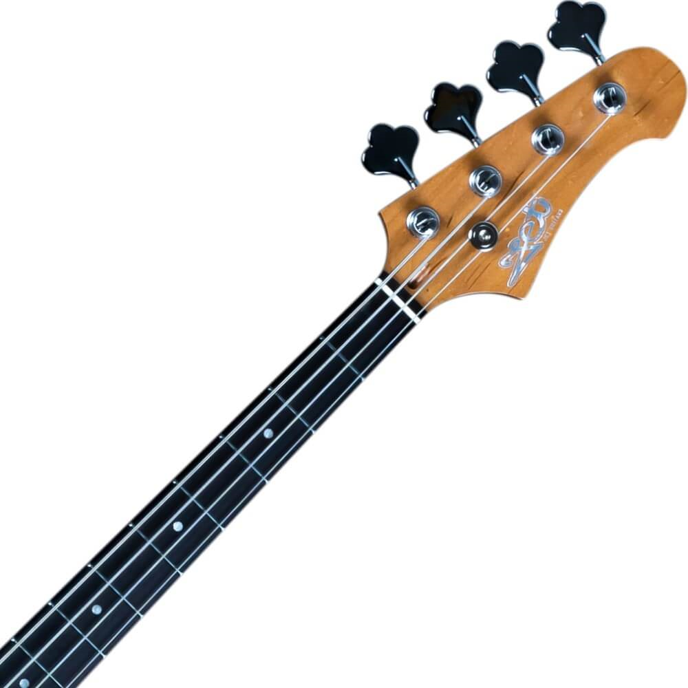 Jet JJB-300 4-String Bass Guitar with Rosewood Fretboard - Gold