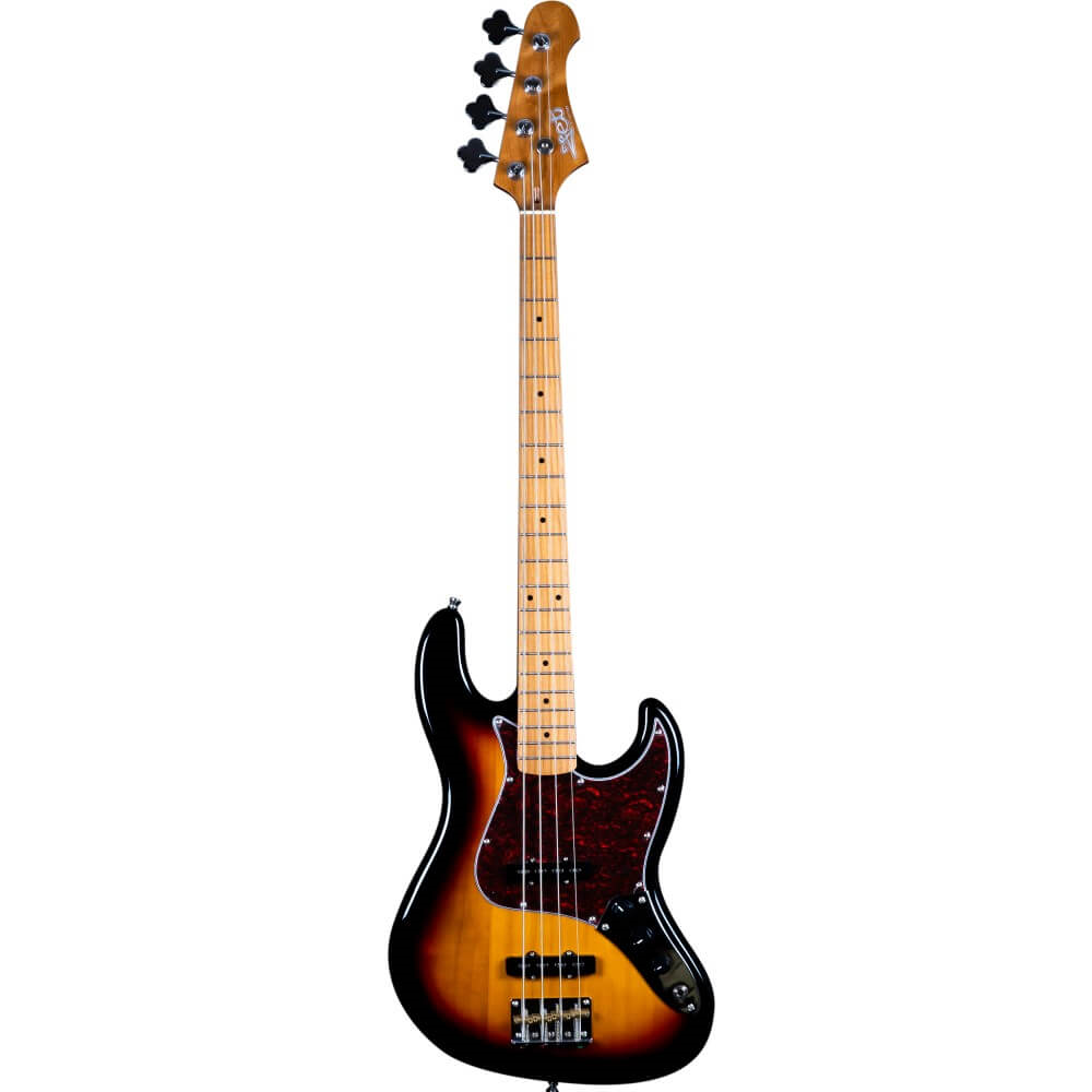 Jet JJB-300 4-String Bass Guitar with Maple Fretboard - Sunburst
