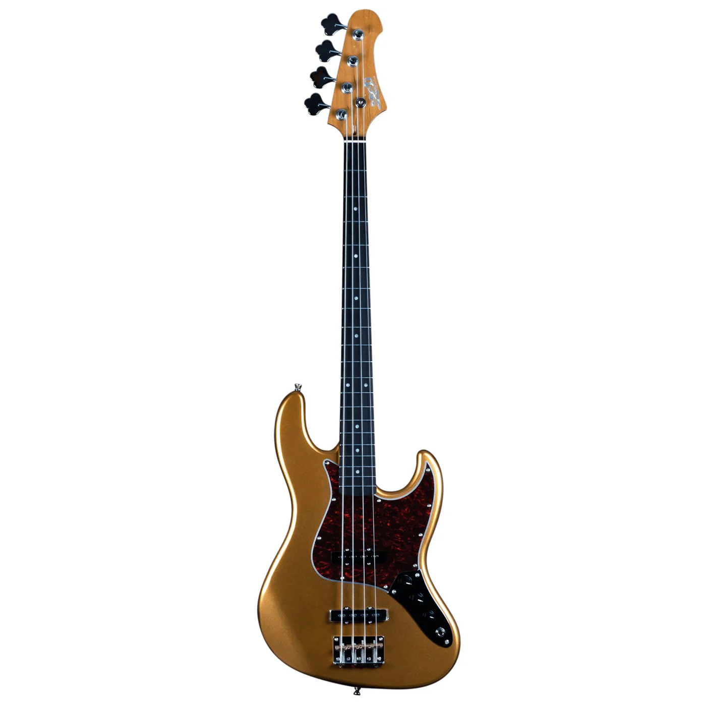 Jet JJB-300 4-String Bass Guitar with Rosewood Fretboard - Gold