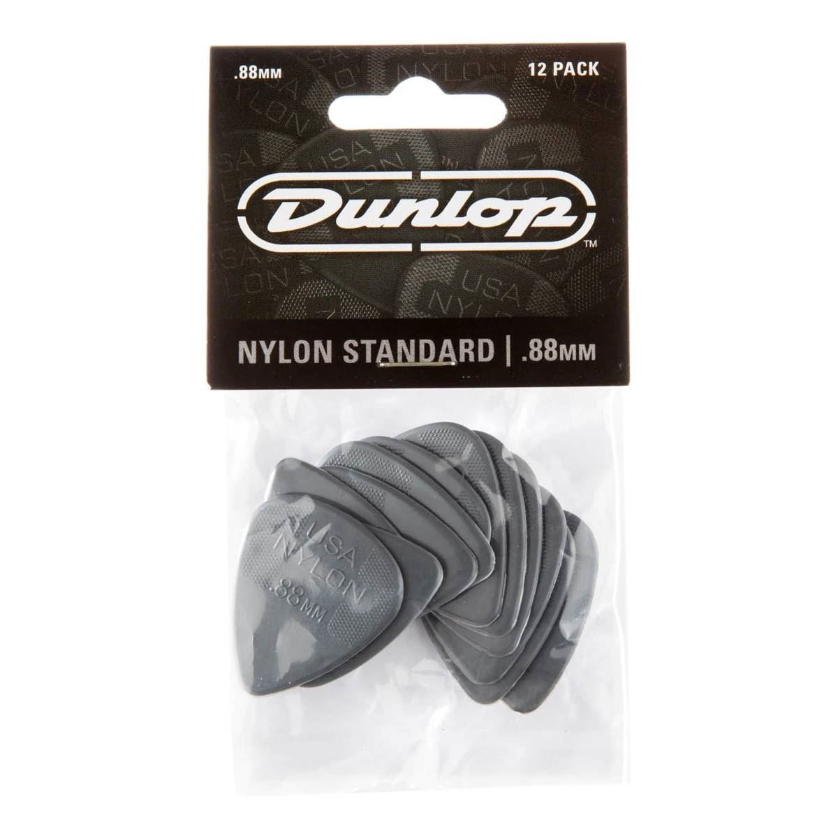 Jim Dunlop JP288 Nylon Greys Players Pack Guitar Pick - 12 Pack
