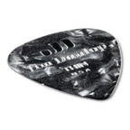 Jim Dunlop Celluloid Black Pearloid Thin Guitar Pick Player Pack - 12 pack