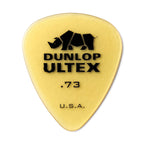 Six Jim Dunlop Ultex Standards guitar picks in a pack, featuring durable, pointed tips ideal for precise playing.