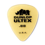 Six Jim Dunlop Ultex Standards guitar picks in a pack, featuring durable, sharp-edged Dunlop JP488 Ultex guitar picks.