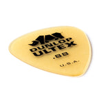 Six Jim Dunlop Ultex Standards guitar picks in a players pack, featuring durable Ultex material and varied thicknesses for versatile playing.