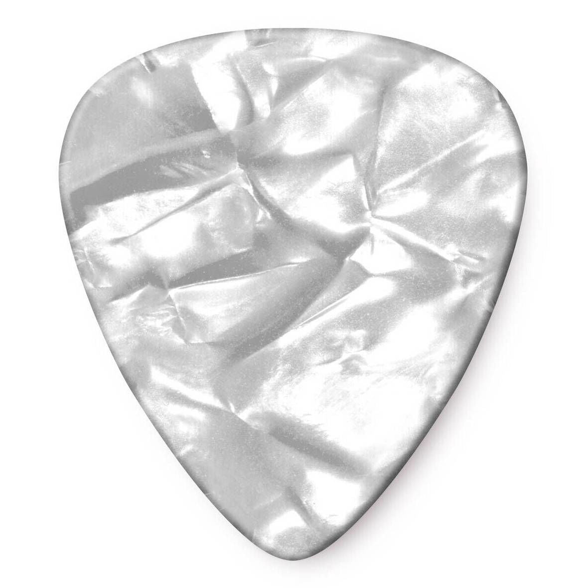 Jim Dunlop Celluloid White Pearl Heavy Guitar Pick Player Pack - 12 pack