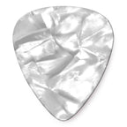 Jim Dunlop Celluloid White Pearl Medium Guitar Pick Player Pack - 12 pack