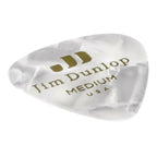 Jim Dunlop Celluloid White Pearl Medium Guitar Pick Player Pack - 12 pack