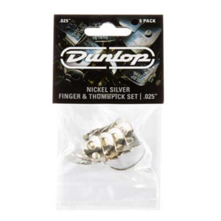 Jim Dunlop JP500 0.25 Guitar Finger & Thumbpick Players Pack (5 in a pack)