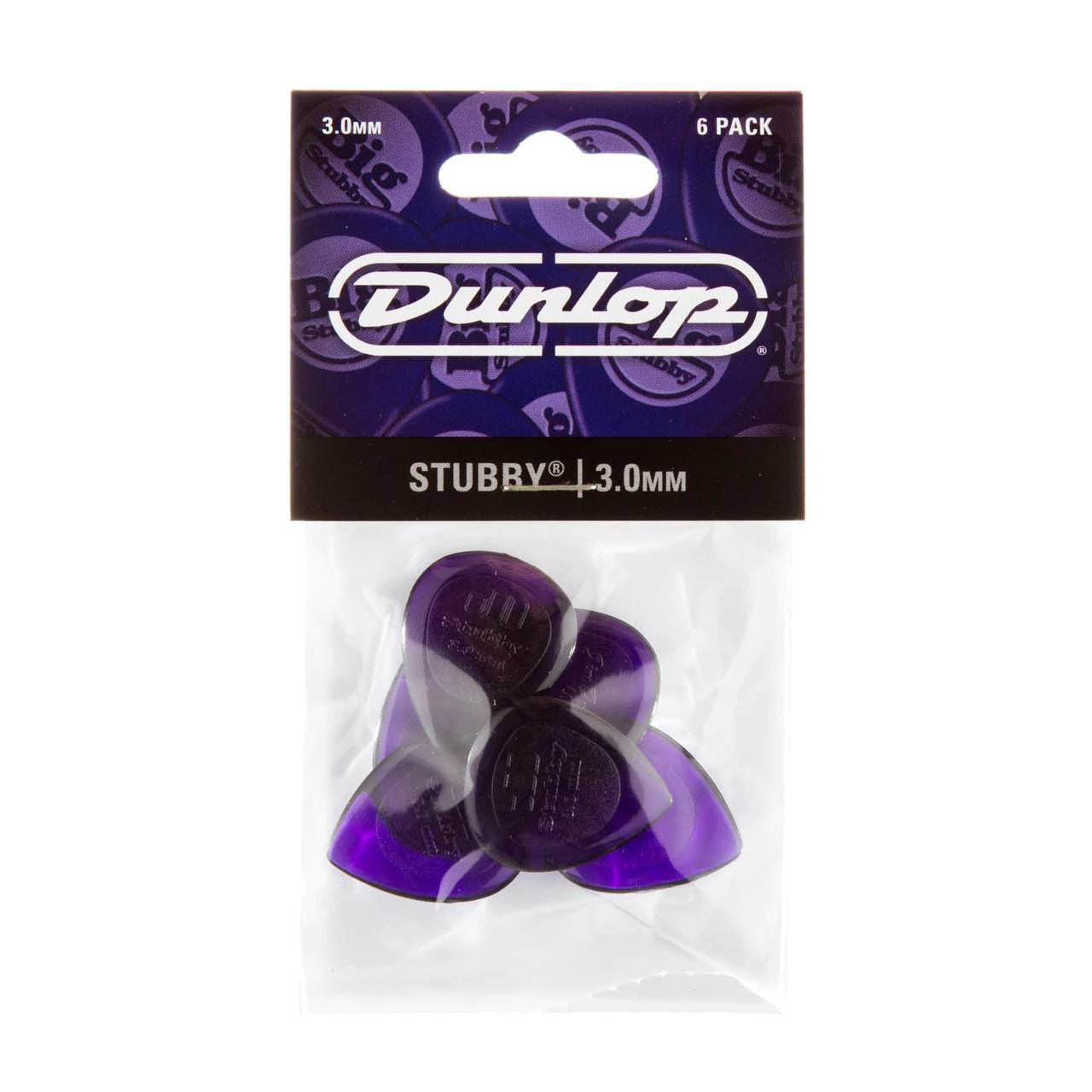 Jim Dunlop JP530 3.0 mm Stubby Players Pack Guitar Pick (6 in a Pack)