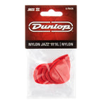 Jim Dunlop JP5XLN Nylon Jazz III XL Player Pack Guitar Pick - Red - 6 Pack