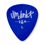 Set of 12 Jim Dunlop JP6L Gels Light Players Pack guitar picks, showing translucent yellow picks with textured grip.