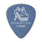 Jim Dunlop Gator Grip JP714 1.14mm guitar picks in a pack, featuring durable, textured picks for players.
