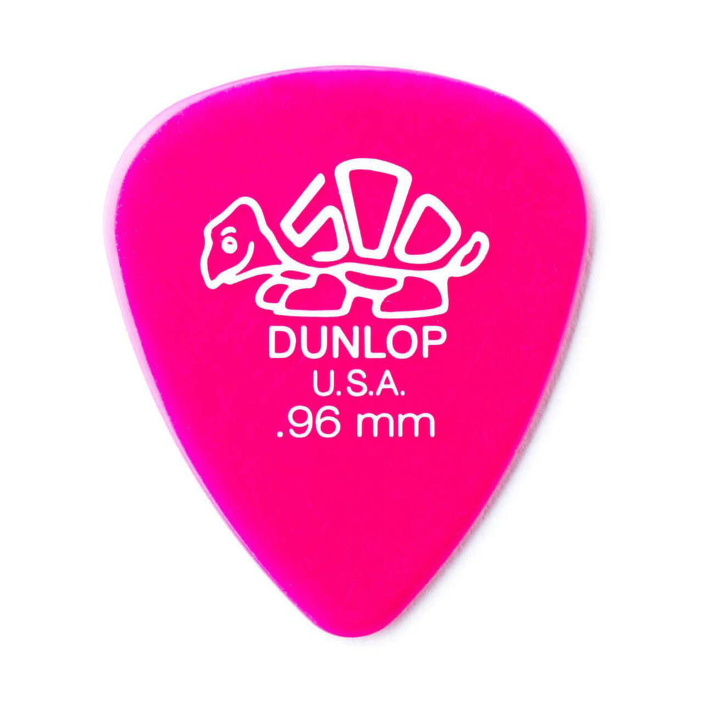 Dunlop Jim Dunlop JP996 Delrin .96mm guitar picks in a pack, showing 12 medium gauge picks with black and white design.