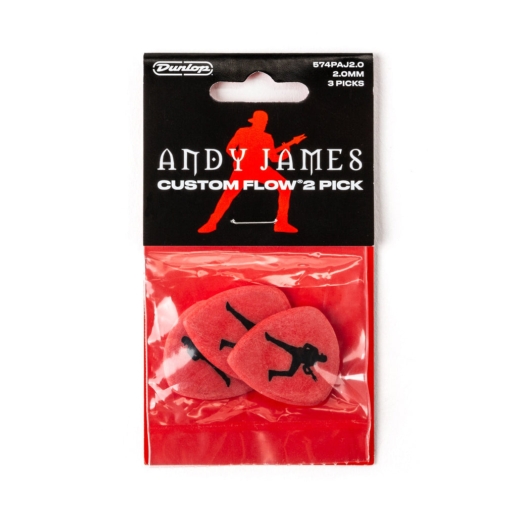 Jim Dunlop Andy James Custom Flow 2 Guitar Pick Player's Pack