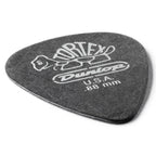 Set of 12 Jim Dunlop Tortex .88 mm Pitch Black guitar picks, featuring durable, lightweight plastic picks for acoustic and electric guitars.