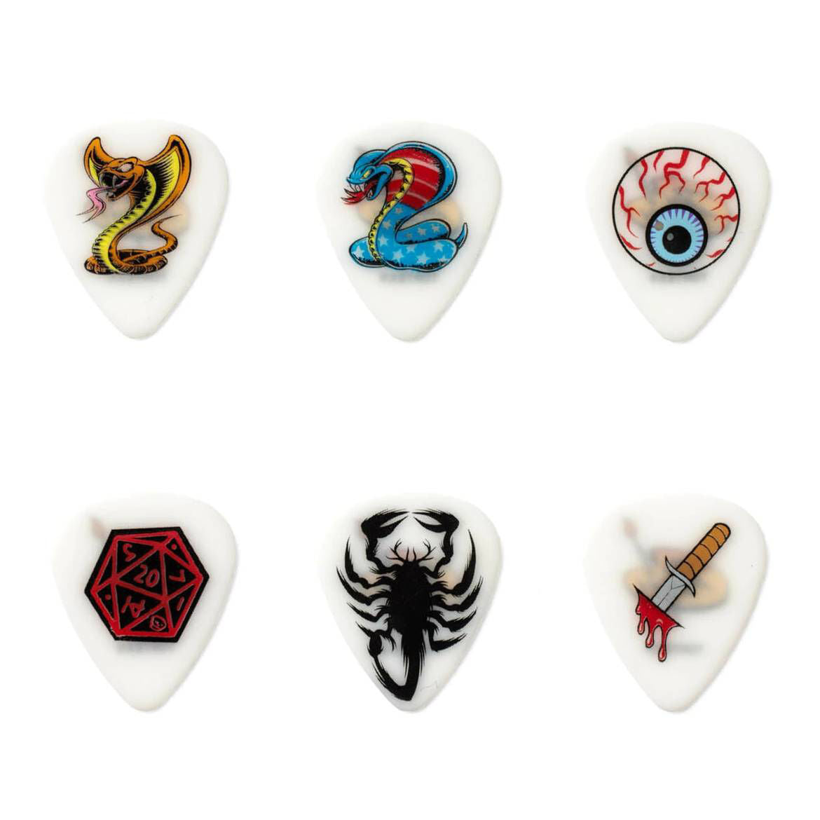 Jim Dunlop 1.0 mm Dirty Donny Series 2 Guitar Pick Player Pack - 6 pack