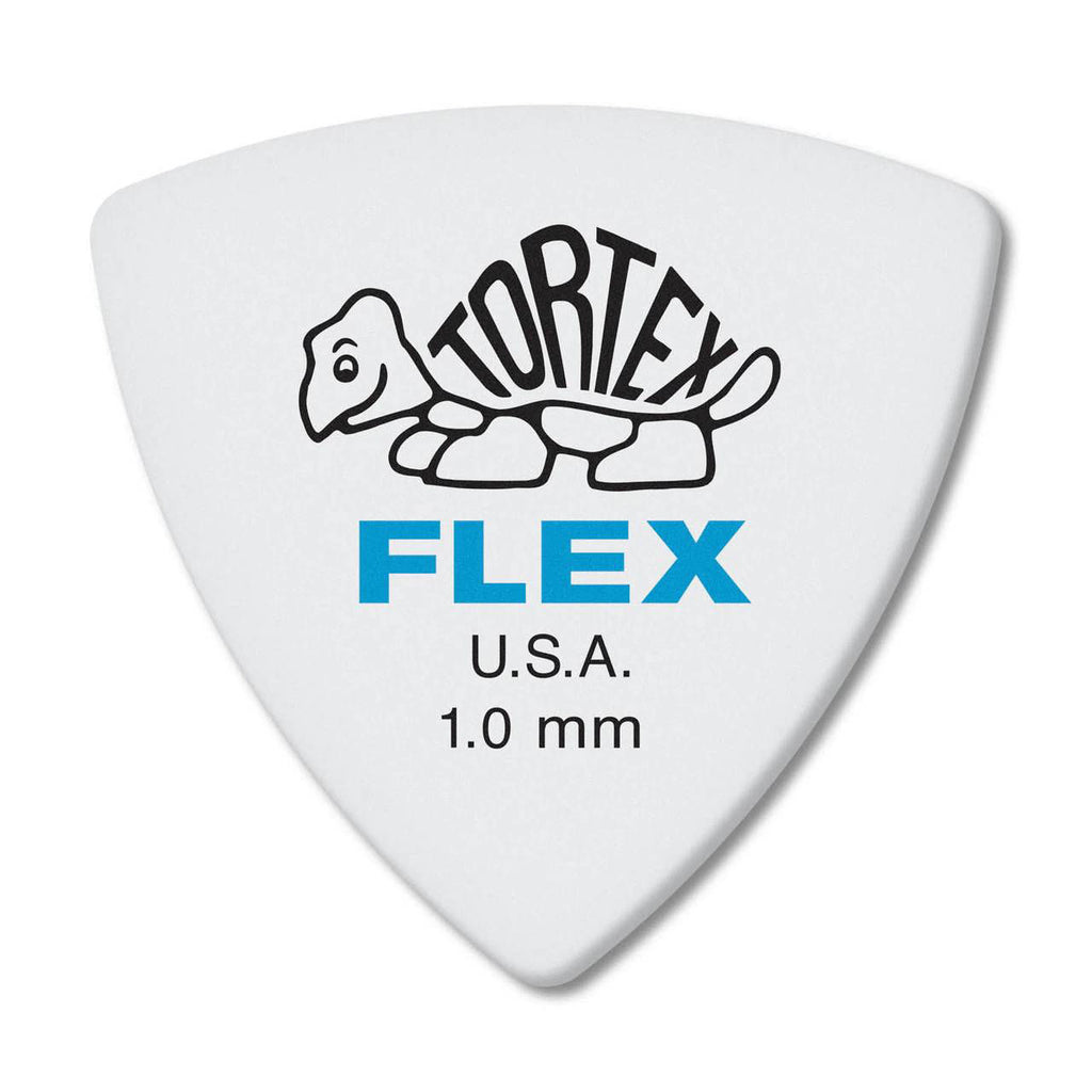 Jim Dunlop 1.0mm Tortex Flex Triangle Guitar Pick Player Pack (6 in a pack)