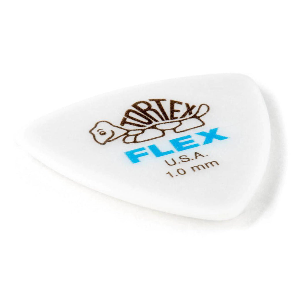 Jim Dunlop 1.0mm Tortex Flex Triangle Guitar Pick Player Pack (6 in a pack)