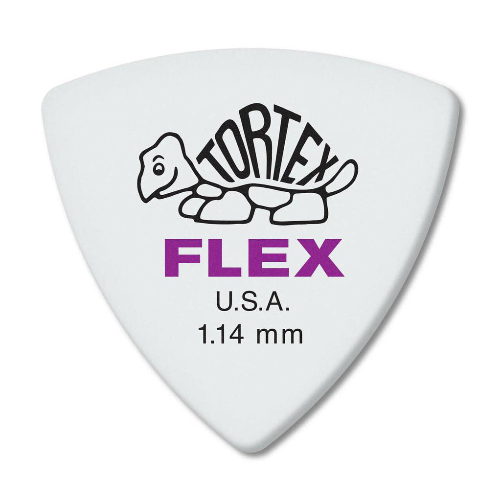 Jim Dunlop 1.14mm Tortex Flex Triangle Guitar Pick Player Pack (6 in a pack)