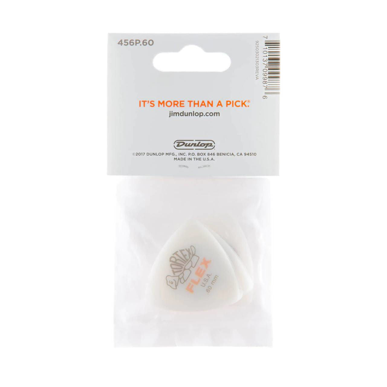 Jim Dunlop .60mm Tortex Flex Triangle Guitar Pick Player Pack (6 in a pack)