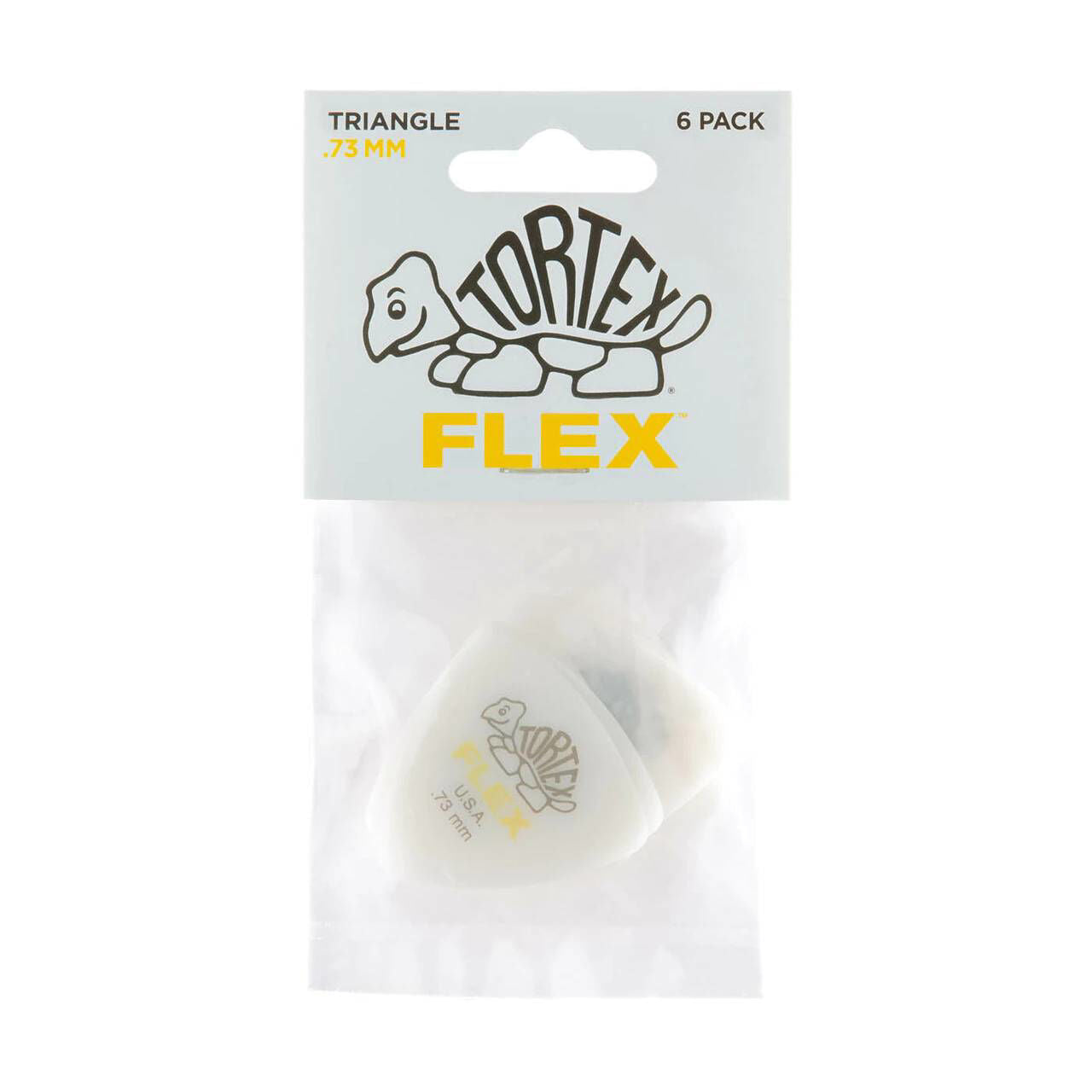 Jim Dunlop .73mm Tortex Flex Triangle Guitar Pick Player Pack (6 in a pack)