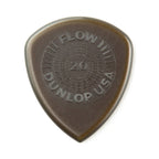 Set of six Jim Dunlop Flow Standard 2.0mm guitar picks in a pack, featuring black and white designs, for versatile playing.