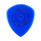 Six Jim Dunlop Flow Standard .73mm guitar picks in a pack, featuring translucent plastic picks for versatile playing.