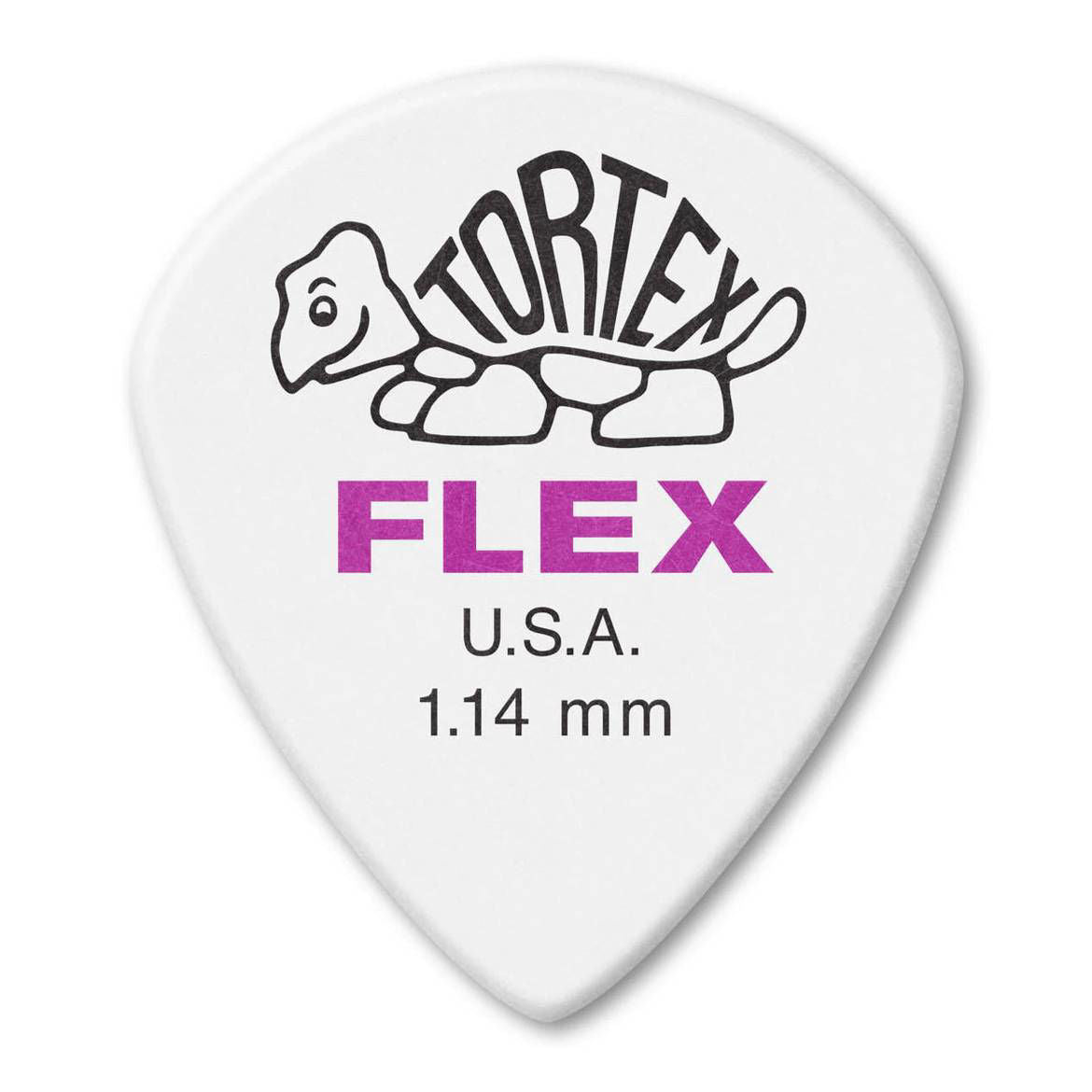 Set of 12 Dunlop Tortex Flex 1.14mm Jazz III XL guitar picks in a player pack, featuring bright orange picks for electric guitar.