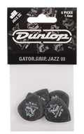 Jim Dunlop Gator Grip Jazz III Guitar Pick Player Pack