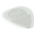 Six Jim Dunlop Herco Holy Grail guitar picks in a pack, showing different sizes and shapes for versatile playing.