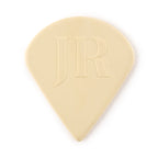 Six Jim Dunlop Jason Richardson Custom Jazz III guitar picks, 1.38mm, featuring black and white design and thumb grip texture.
