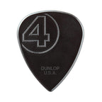 Six Jim Dunlop Jim Root Signature nylon guitar picks in a pack, featuring the JPJRN model with black and white design.