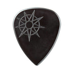 Six Jim Dunlop Jim Root Signature nylon guitar picks in a pack, featuring the JPJRN model with black and white design.