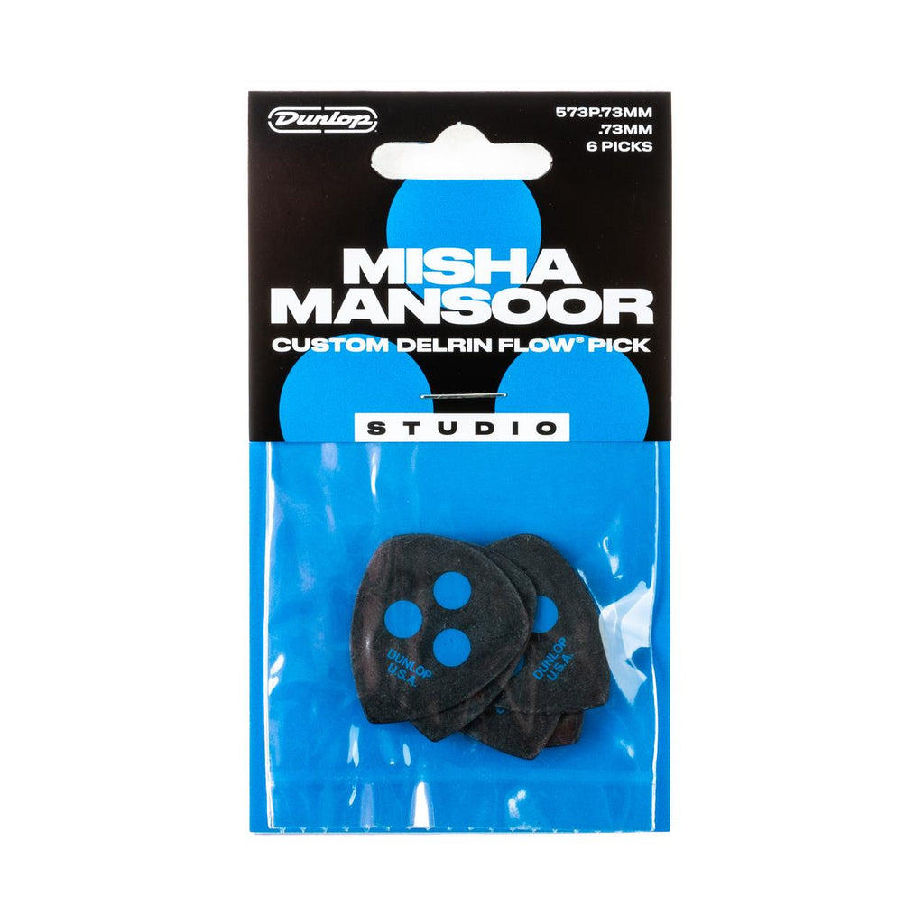 Jim Dunlop Misha Mansoor .73mm Delrin Flow Guitar Pick Players Pack - 6 Pk