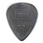 Set of 12 Dunlop Max Grip nylon guitar picks, 1.0 mm thickness, suitable for standard playing, arranged in a pack.