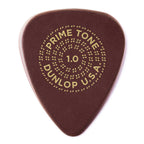 Three Jim Dunlop Primetone 1.0 mm guitar picks in a pack, showcasing durable, textured plastic picks for electric and acoustic guitar playing.