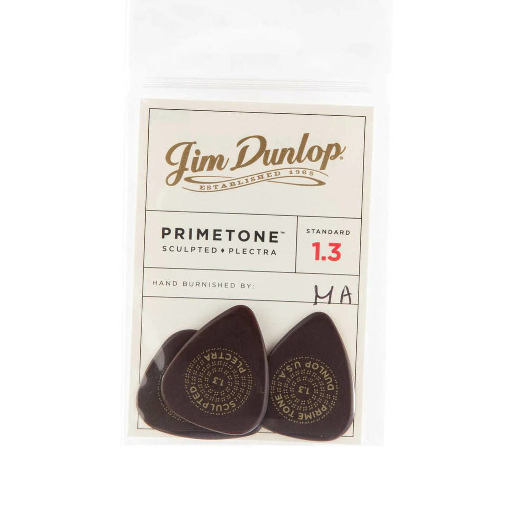 Jim Dunlop 1.3 mm Primetone Standard Guitar Pick Player Pack - 3 pack