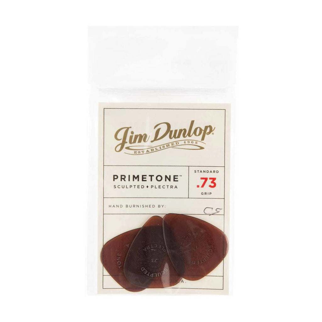 Jim Dunlop .73 mm Primetone Standard with Grip Guitar Pick Player Pack - 3 pack