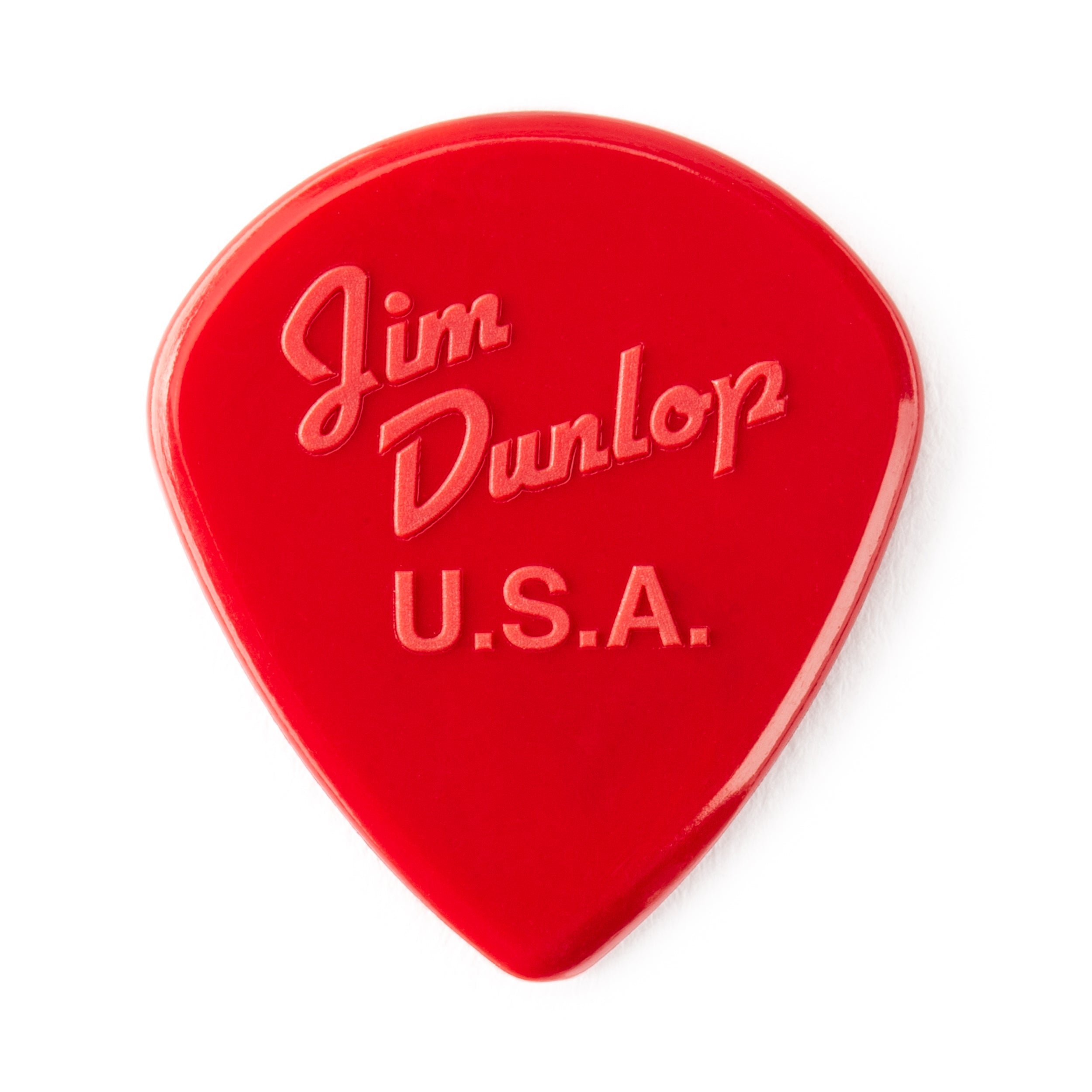 Jim Dunlop Rock III Nylon Custom Jazz III guitar picks from the Player’s Pack, featuring six picks with a durable, smooth finish.